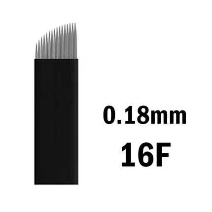 50pcs/Box Black Nano Blades Thin 0.18mm Microblading Flex U Shape Tattoo Needles Permanent Makeup Eyebrow Manual Pen