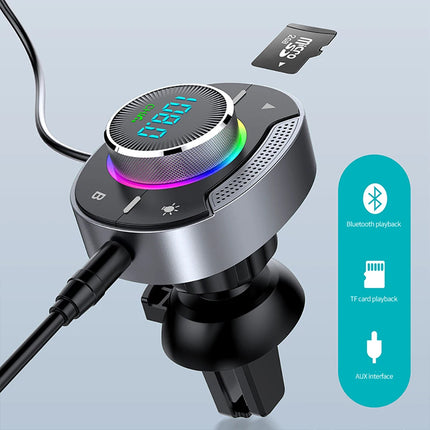 New T86 Car Bluetooth-compatible 5.0 FM Transmitter MP3 Music Player PD 30W QC3.0 Fast Charger Wireless Handsfree Audio Receiver