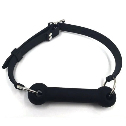 BDSM Bondage Full Silicone Open Mouth Bit Gag Black Horse Pony Gags Harness Restraint Adult Sex Toy for Couple  Roleplay
