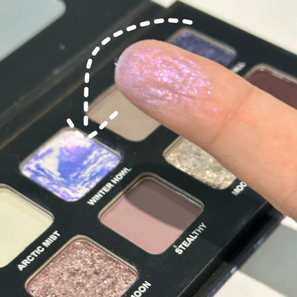 12 Colors Metallic Eyeshadow Palette Pearl Matte Sparkling Shimmer Blue Eye Shadow Highlighter Brighten Glitter Fashion Makeup