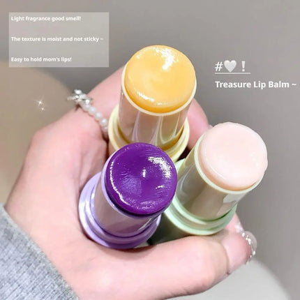 Grape Jasmine Flavors Moisturizing Hydrating Base Lip Balm Set Makeup Lip Care Daily Care Balm For Women and Men