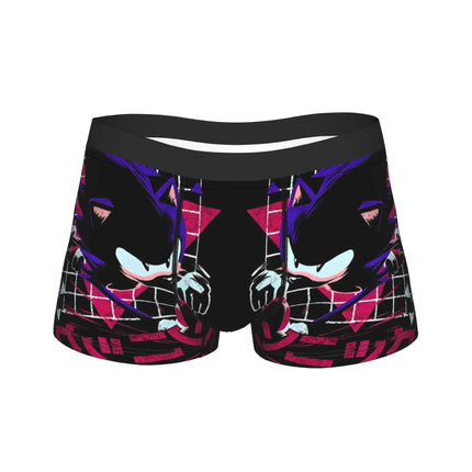 Shadowed Hedgehog Anime Cartoon Man Underwear  Boxer Briefs Shorts Panties Fashion Soft Underpants for Homme M-XXL