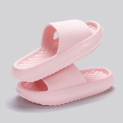 Lucyever 2026 Summer Non-slip Soft Cloud Slippers Women Comfy Eva Thick Platform Slides Woman Couple Bathroom Home Flip Flops 45