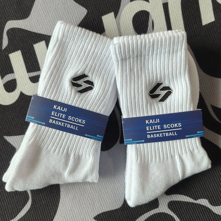 New Lakers Player Doncic Towel Bottom Socks Men's Sport Socks Quick Dry Anti-Slip Sweat Absorbent Mid-Calf Basketball Socks