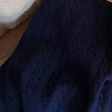Baby Boy Girl Knitted Sweater Twisted Stripes Toddler Child Solid Color Sweater Pullover Spring Autumn Baby Clothes 2-10Y