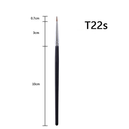 T22 Fine Eyeliner Makeup Brush Liquid Gel Eyeliner Brush Precision Thin Long Eyeliner Brush Professional Eye Liner Makeup Tool