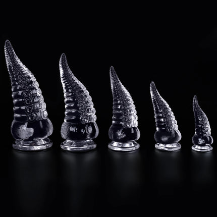 Transparent Octopus Tentacle Sucker Anal Plug Stimulator Prostate Massager Dildos Anus Expander Buttplug Sex Toys For Women Men