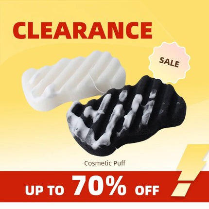 Clearance_Brainbow Face Washing Sponge Konjac Wash Face Puff Large Foaming Deep Cleansing Horny Belt Lanyard Makeup Cleansing Pu