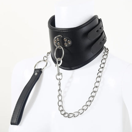 Leather BDSM Posture Collar,Slave Collars Chocker Sexual,Bondage Restraints,Sex Toys for Couples,Adult Games,Role Play