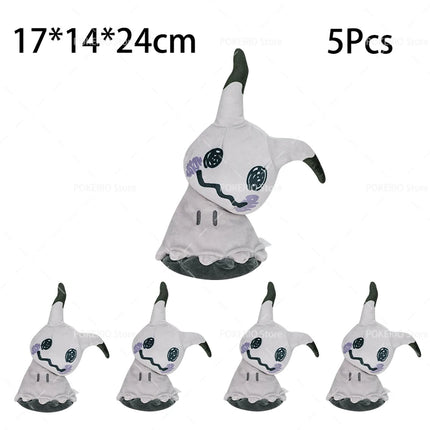 Wholesale Pokemon Plush 5Pcs/Lot Mimikyu Caterpie Oddish Garchomp Phantump Umbreon Sylveon Stuffed Animal Peluche Christmas Gift