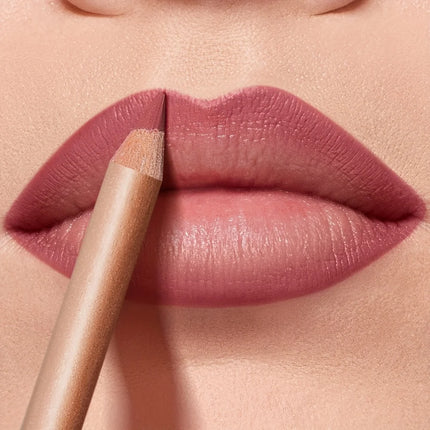 Matte Nude Lip Liner, Long Lasting Waterproof Lip Pencil, High Pigment Smooth Formula for Precise Lip Line & Natural Glossy Look