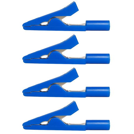 40/10 Pcs Insulated Solderable Alligator Clips with Pure Copper Jaws for Safe Electronics Testing