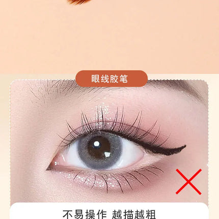 T22 Fine Eyeliner Makeup Brush Liquid Gel Eyeliner Brush Precision Thin Long Eyeliner Brush Professional Eye Liner Makeup Tool