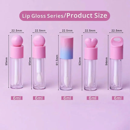 10/30/50PCS New 4ml /6ml Empty Plastic Lip Gloss Tube Empty Liquid Lipstick Tube Lip Oil Bottle Mini Sample Bottle Makeup Tool