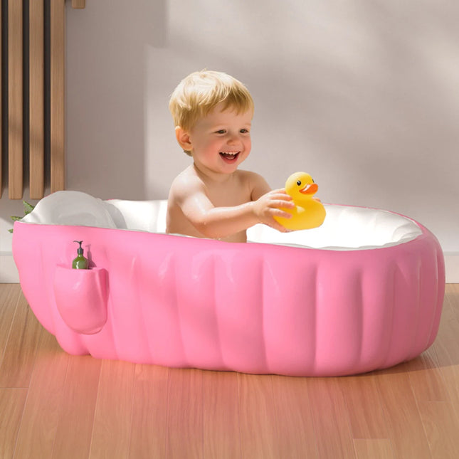 1PC Inflatable Baby, Portable Kid Infant Toddler Thick Soft Cushion Air Swimming Pool Central Seat