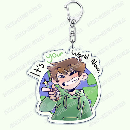 Cartoon Anime Eddsworld Tord Keychain Accessories Bag Comic Ringo Edds Meme Keyrings Jewelry Fans Friends Birthdays Gifts