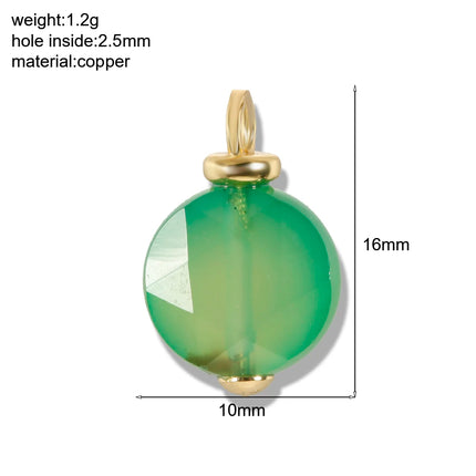 Bohemian Natural Stone Bead Charms For Jewelry Making Supplies Blue Green Stone Zircon Dijes Diy Earrings Bracelet Necklace