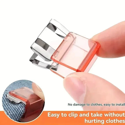 4/6/10PCS Detachable Anti Sliding Trouser Clip Invisible No Sew Concealment Buckle for DIY Sewing Craft Clothing clips