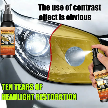 Car Headlight Repair and Polishing Kit Headlight Scratch Remover Remove Oxidation, Headlight Polishing Liquid