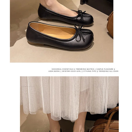 Summer Women's Bowknot Flat Tabi Ninja Shoes Pig Toe Slippers Lazy Person Horse Hoof Shoes Women Split Toe Mocassines Loafers