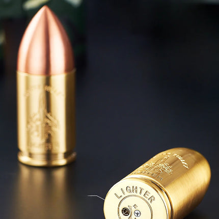 Metal Creative Bullet Sculpture Windproof Double Jet Flame Gas Torch Lighter Decoration Collection Cigar Lighters Gifts For Men