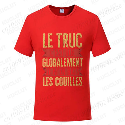 Funny French Men Shirt Retro Don't Fight The Balls Tops Humor Vintage Casual T-shirt Unisex Summer Tops O Neck Short Sleeve Tees
