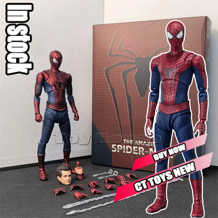 Full Range In Stock Ct Toys Spiderman Mafex 143 Ben Reilly Comic Ver The Amazing Spider-Man 001 Anime Action Figure Toys Gift