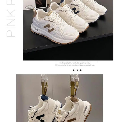 Sports Shoes for Women 2024 Spring New Super Hot Versatile Anti slip Casual Women's Shoes Soft Sole Running Little White Shoes