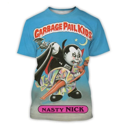Cartoon Garbage Pail Kids Graphic T-shirts 3D Print Kid Anime Tees Fashion Men Women Short Sleeve O-Neck Tshirt Harajuku Y2k Top