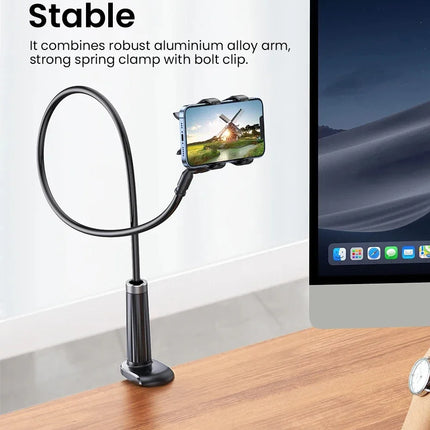 90cm Phone Holder Stand Lazy Bracket Headrest Bed 360 Flexible Long Arms Clamp Mount For iPhone Samsung and 3.5~6.7" Device