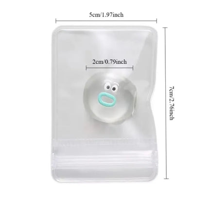 Mini Cartoon Transparent Doll Pinching  Relieving Cartoon Pinching  Soft Slow Rebound Sticky Squishy Squeezing Cute Funny Toyss