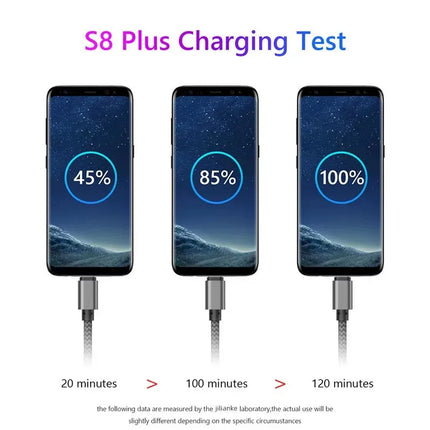 Nylon Data Cable Fast Charger USB A to Type C Charging Cable For Huawei Samsung Android phone TypeC Charging Device 1M 2M 3M