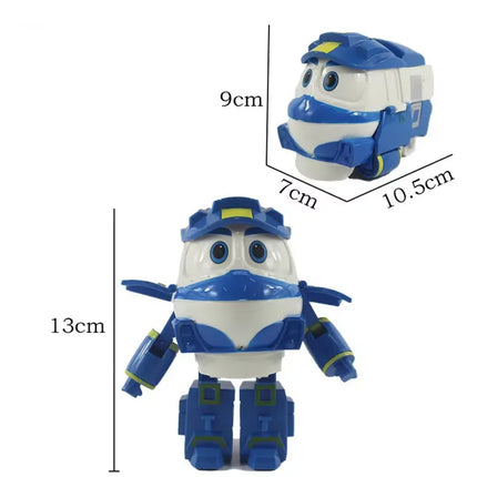 NEW 4pcs/lot Robot Trains figures Transformation robot Kay Train Deformation Train Car Action Figure Robot Toys for children