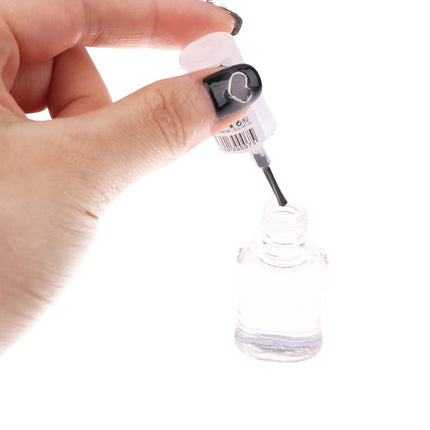 [Y]6ml Health Transparent Top Coat Clear Enhance Glitter Nail Polish Nail Art Armor Oil No-bake Long-lasting Quick-drying Oil