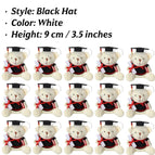 9cm Black Hat White / China Mainland / 12PCS