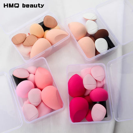 10pcs/set Makeup Sponge Set Mini Finger Puff Triangle Powder Puff Soft Beauty Egg Foundation Cream Concealer Make up Beauty Tool