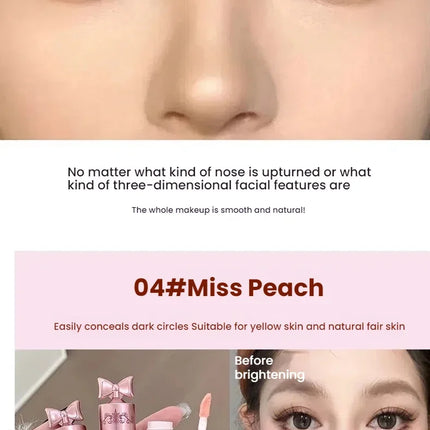 Brightening Highgloss Liquid Concealer Stick Hydrates Lasting Full Coverage Concealer Makeup Concealing Lip Groove Dark Circle