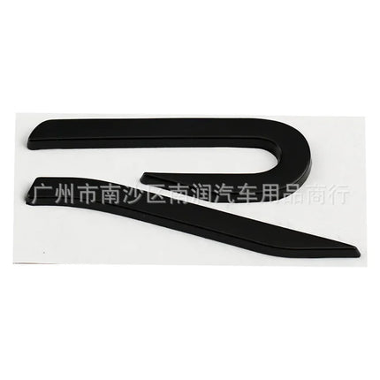 New R Emblem Car Metal Body Tail Trunk Sticker Car Grill Badge Emblem For Volkswagen VW GTI Rline Polo Golf MK8 Touareg Passat