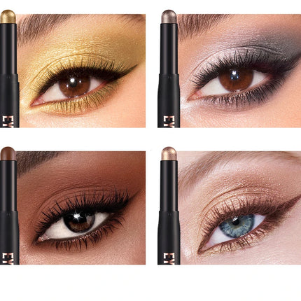 1PC Waterproof Pearlescent Eyeshadow Pencil Stick 6 Colors Lasting Glitter Shimmer Eye Shadow Highlighter Pen Eyes Makeup Tools
