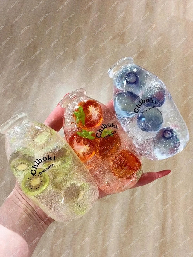 Boba Tea Stress Ball Bubble Tea Fidget Toy Water Bottle Squishy ASMR Anti-Stress Funny Novelty Toy Toys For Girl Anti-Stress