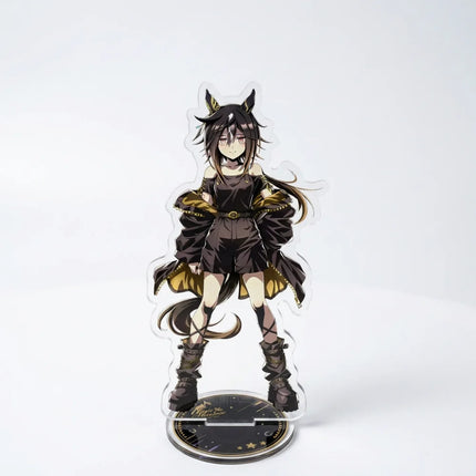 Horse Racing Anime Uma Musume Pretty Derby Acrylic Stand Keyring Tokai Teio Oguri Cap Special Week Clear Figure Collectible Gift