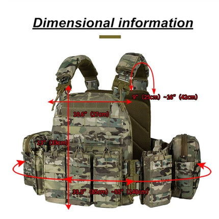 YAKEDA Tactical Training Vest - Quick Release Detachable Nylon Vest / YAKEDA Tactical Vest - Quick Release Training Vest