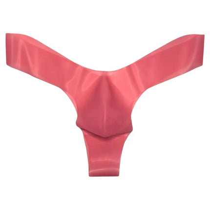 Seamless Mens Latex Underwear Transparent Thongs and Briefs with Pouch Design Low Waist Erotic Lingerie for Men