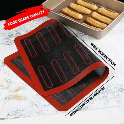 Silicone Baking Oven Mat for Eclair Perforated Non-stick Macaron Cookie Bread Pastry Mold Baking Accessories Baking Supplies