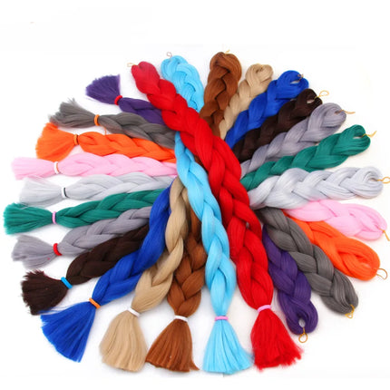 24 inch 100 gram 1 piece per package synthetic braid high quality synthetic braiding crocheting hair