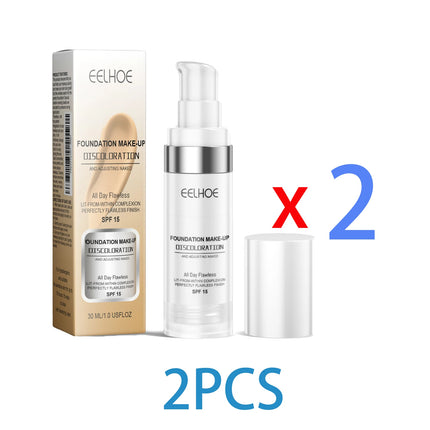 Color Changing Foundation Serum for Natural Glow Lightweight Full Coverage Long Moisturizing Finish 30ml Sensitive Skin Friendly