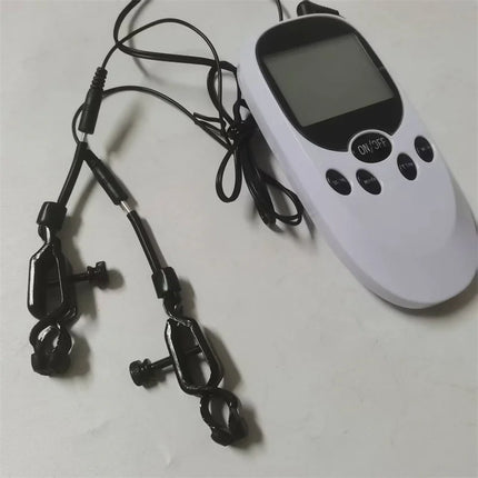 Metal Nipples Clips Labium Clamps Clitoris Stimulation Electric Shock Breast Sucker Sex Toys for Women Men Couples Flirting Game