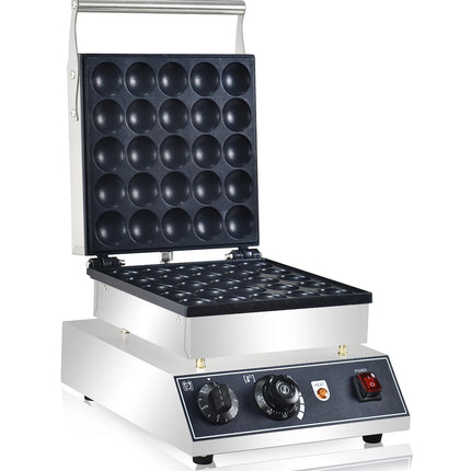 HPH2O Electric 25Pcs Mini Pancake maker Dutch Pancakes Machine1750W Non-stick Coating Baking Dessert Equipment  mini hotcakes