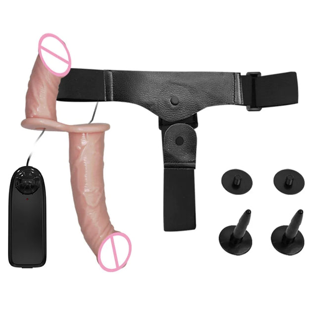 Strap On Double Remote Control Vibrator Dildo Pants for Lesbian G-spot Massager Stimulation for Women Adult Products Sex Toys 18