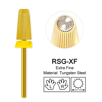 Nail Drill Bits Carbide Large Cone Electric Milling Cutter Gel Polish Remover Grinding Tools DIY Accessories Supplies